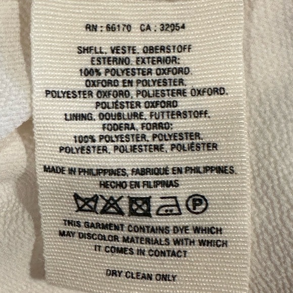 Cartonnier Jacket Women 6 White Blazer Long Sleeve Butterfly Split Anthropologie - Picture 8 of 9